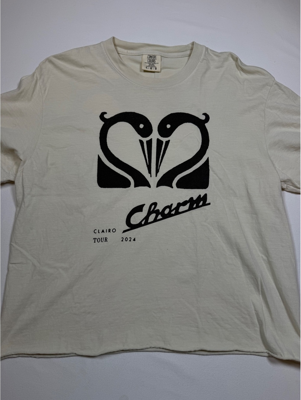 Clairo 2024 Charm Tour T-Shirt – Comfort Colors – Size Large